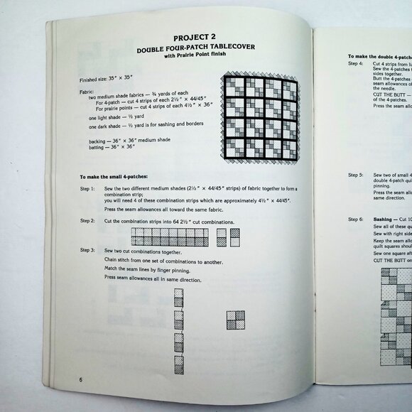 Vtg Strip Quilting Projects Kaye Wood PBS TV Series 12 Projects 48 Pages 1989 - Picture 9 of 10